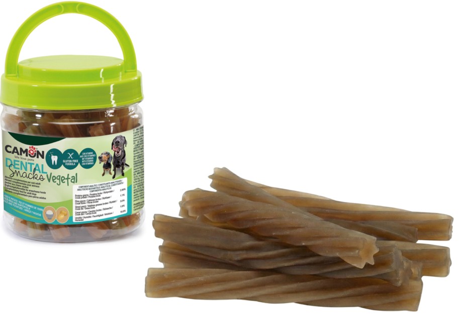 Snack per Cani Dental Snacks Vegetal Riso e Patate 350g per cani di piccola taglia Camon AE302