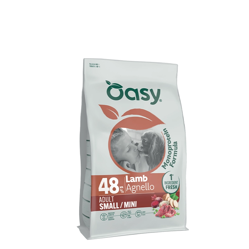 Oasy Dog Monoprotein Formula Adult Small/Mini Agnello kg 2