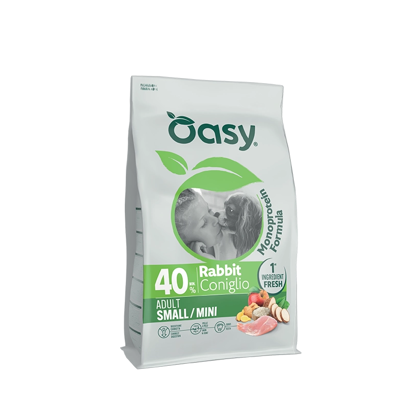 Oasy Dog Monoprotein Formula Adult Small/Mini Coniglio kg 2