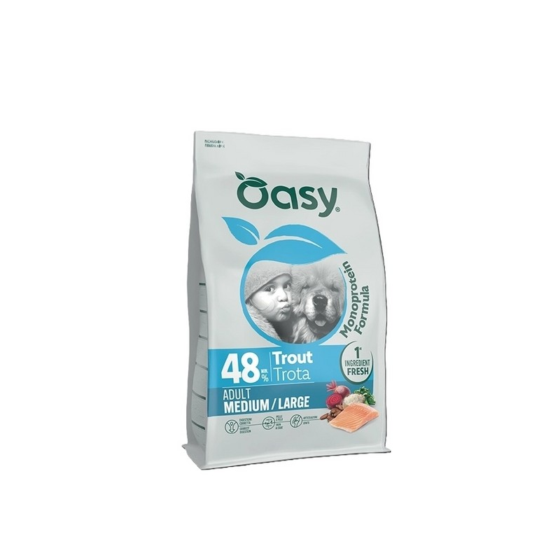 Oasy Dog Monoprotein Formula Adult Medium/Large Trota