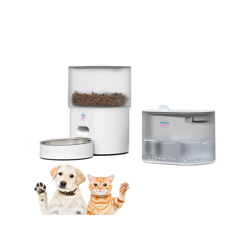 Kit Distributore Automatico 3L e Fontanella 2,5L per Cani e Gatti easy pet IMPDAF1