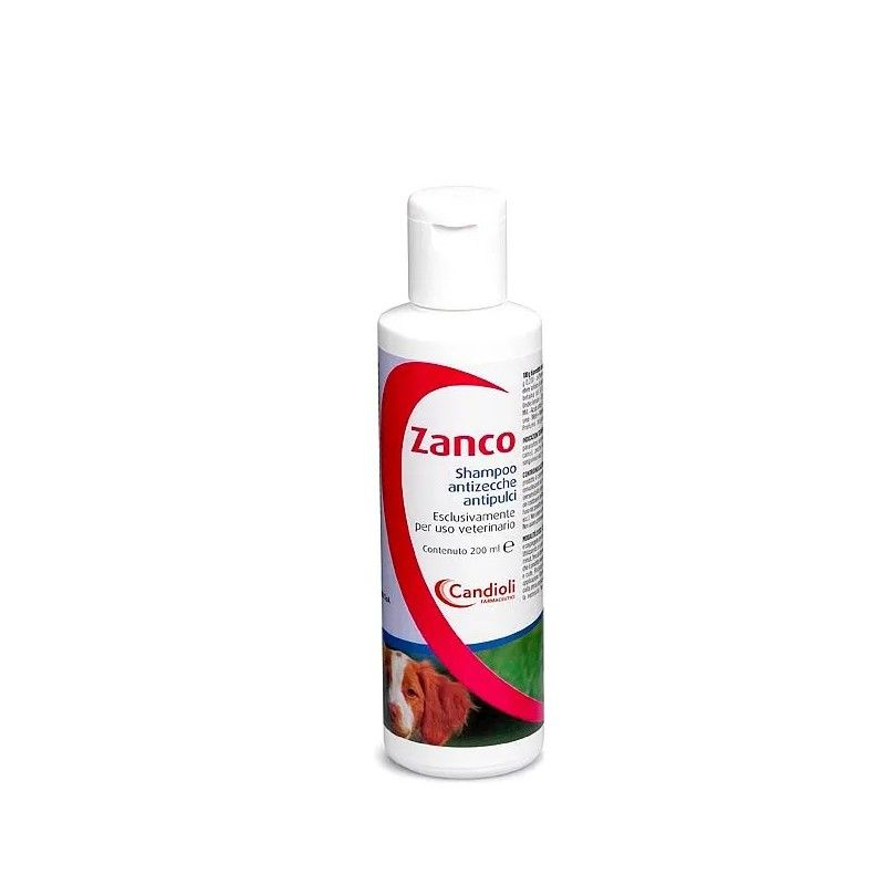 Zanco Shampoo antizecche antipulci per Cani 200ml Candioli